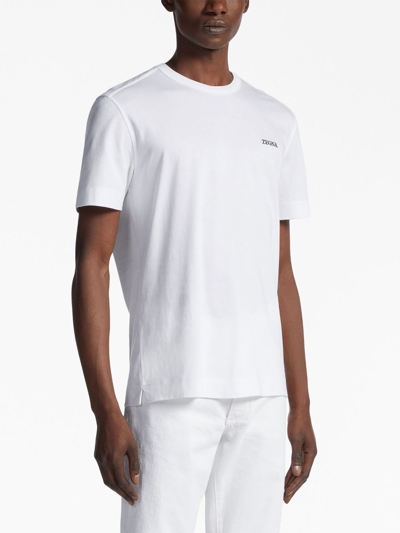 Zegna Versatile Crew Neck T-shirt In White