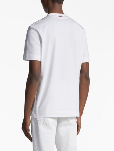 Zegna Versatile Crew Neck T-shirt In White