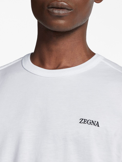 Zegna Versatile Crew Neck T-shirt In White