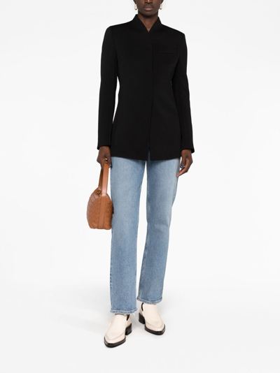 Giorgio Armani Single-breasted Blazer In Black