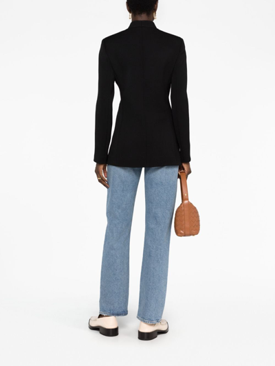 Giorgio Armani Single-breasted Blazer In Black