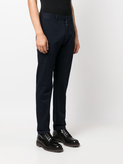 Closed Clifton Slim-cut Trousers In Blue