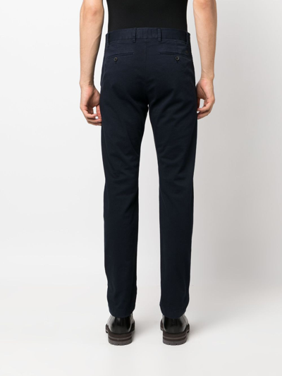 Shop Closed Clifton Slim-cut Trousers In Blue