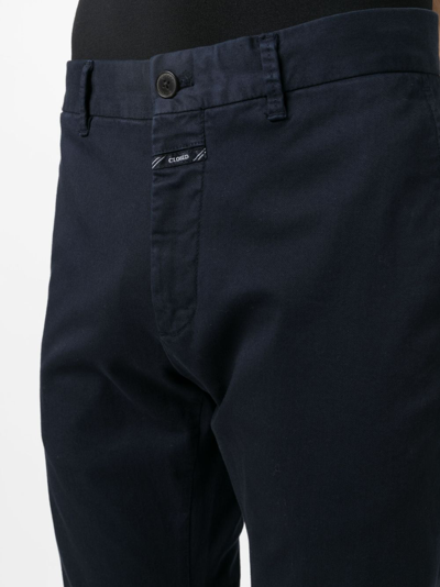 Shop Closed Clifton Slim-cut Trousers In Blue