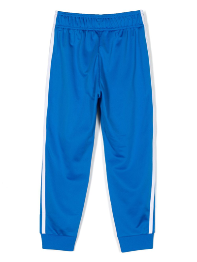 Shop Adidas Originals Logo-embroidered Track Pants In Blue
