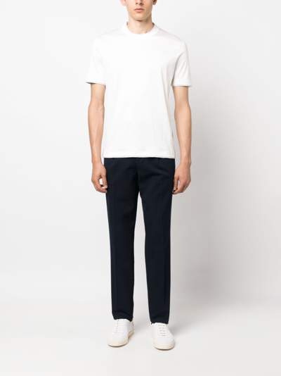 Shop Brunello Cucinelli Short-sleeve Cotton T-shirt In White