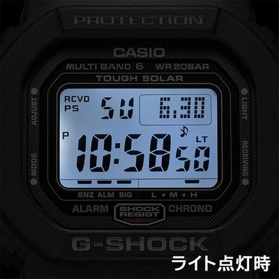 Pre-owned G-shock Casio  Gw-5000u-1jf Gw-5000 Solar Radio Digital Men Watch Black Japan