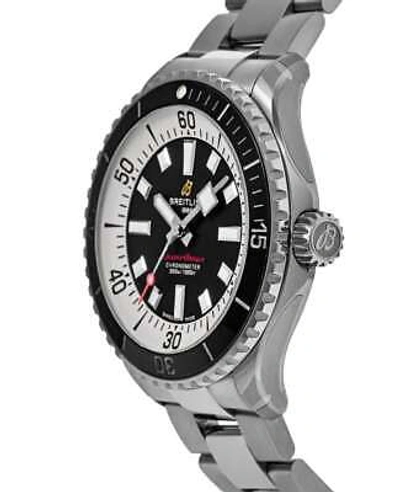 Pre-owned Breitling Superocean Automatic 42 Black Dial Steel Men's Watch A17375211b1a1