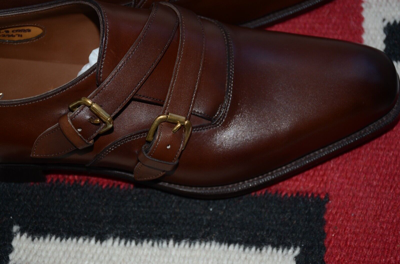 Pre-owned Ralph Lauren Purple Label Edward Green Ancel Double Monk Strap Loafer Shoes