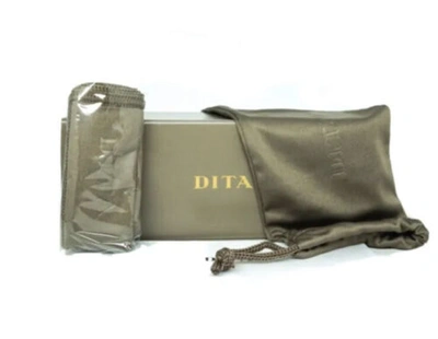 Pre-owned Dita Grand Emperik Dts159-a-01 Yellow Gold Black Grey Lens Sunglasses Authentic In Gray