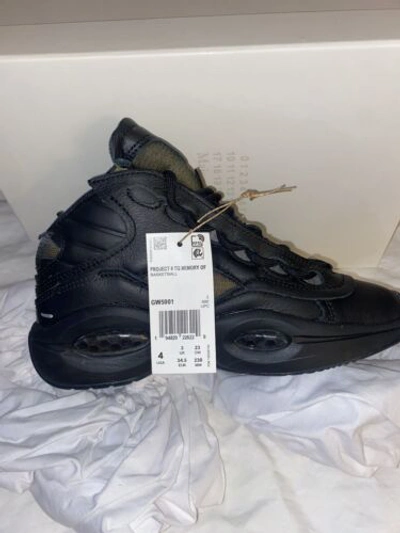 Pre-owned Reebok ?nib?  X Maison Margiela The Question “memory Of” Black Gw5001, Unisex
