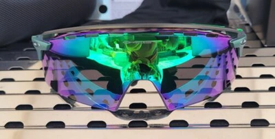 Pre-owned Oakley Encoder Strike 9235-0439 Sunglasses Gamma Green W/ Prizm Jade Vented