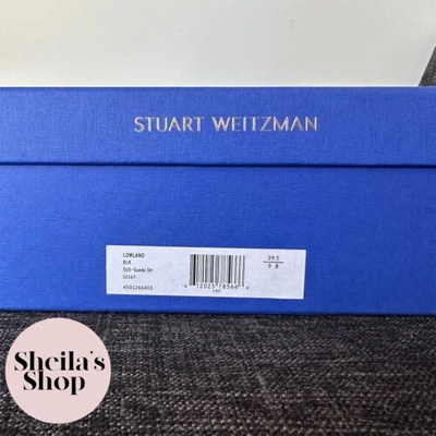 Pre-owned Stuart Weitzman Lowland Black Over The Knee Boots Size Women's 9 / Eu 39.5