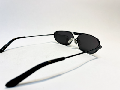 Pre-owned Balenciaga Tag 2.0 0245 Wrap Oval Mask Black Gray Sunglasses Unisex Bb0245s 001