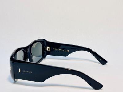 Pre-owned Gucci Authentic 1080 Black Chunky Retro Rivet Unisex Sunglass Gg1080s 001 Unisex In Yellow