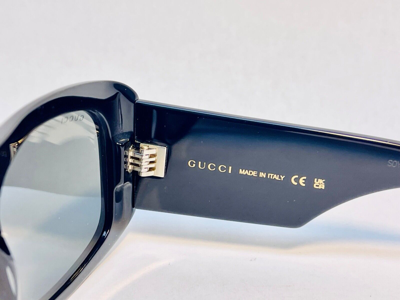 Pre-owned Gucci Authentic 1080 Black Chunky Retro Rivet Unisex Sunglass Gg1080s 001 Unisex In Yellow