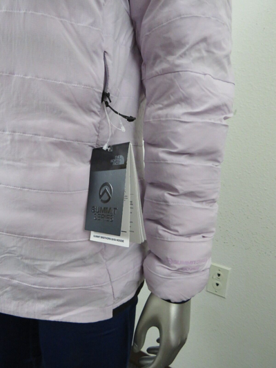 Pre-owned The North Face Womens  Summit Breithorn 50/50 Down Hoodie Insulated Jacket - Fog In Purple