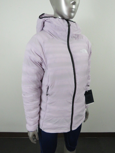 Pre-owned The North Face Womens  Summit Breithorn 50/50 Down Hoodie Insulated Jacket - Fog In Purple