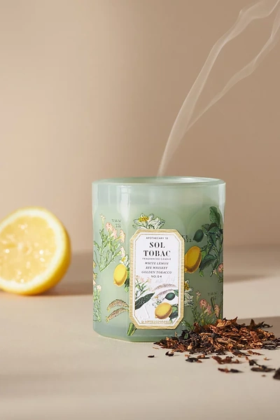 Shop Apothecary 18 By Anthropologie Apothecary 18 Floral Sol Tobac Small Glass Candle
