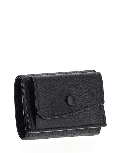 Shop Valextra Small Wallet With Coin Holder