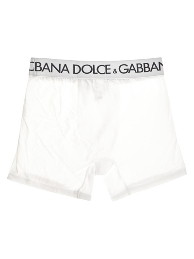 Shop Dolce & Gabbana Cotton Jersey Boxers In White