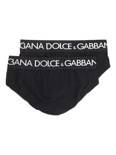 Shop Dolce & Gabbana Bipack Brando Brief In Black