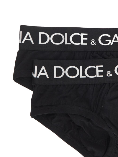 Shop Dolce & Gabbana Bipack Brando Brief In Black