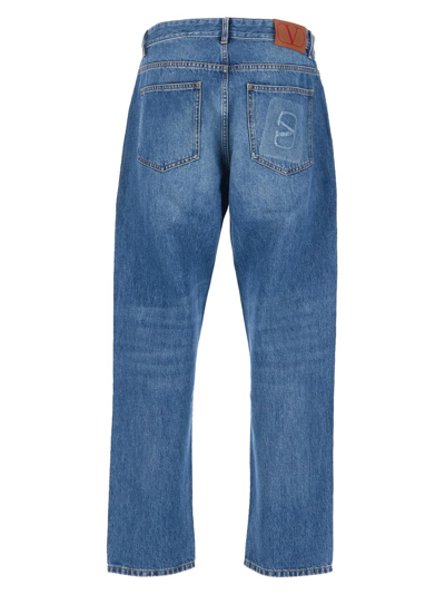 Shop Valentino Regular Fit Jeans In Blue
