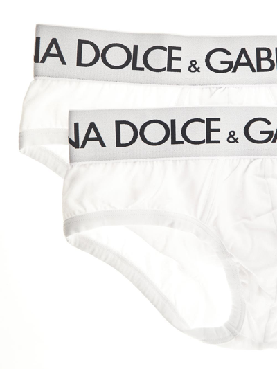 Shop Dolce & Gabbana Bipack Brando Brief In White