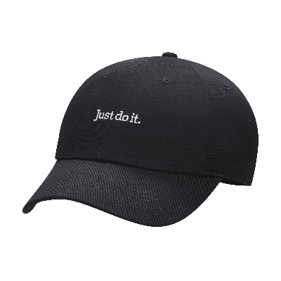 Shop Nike Unisex Club Unstructured Jdi Cap In Black