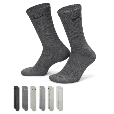 Shop Nike Men's Everyday Plus Cushioned Training Crew Socks (6 Pairs) In Multicolor