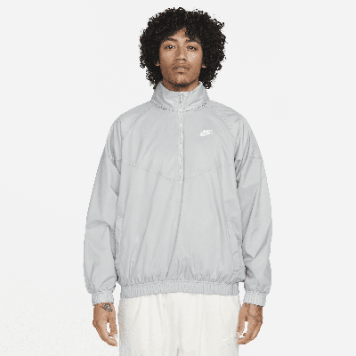 Shop Nike Men's Windrunner Anorak Jacket In Grey