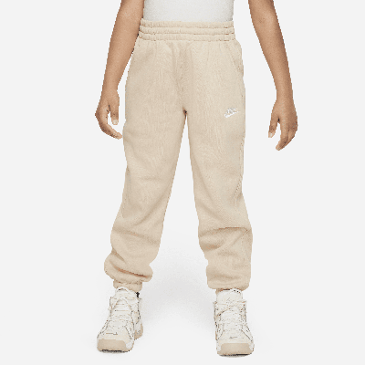 Shop Nike Sportswear Club Fleece Big Kids' (girls') Loose Pants In Brown