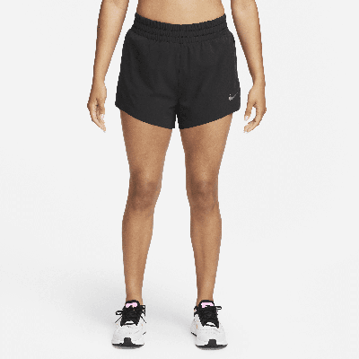 Shop Nike Women's Dri-fit Running Division High-waisted 3" Brief-lined Running Shorts With Pockets In Black