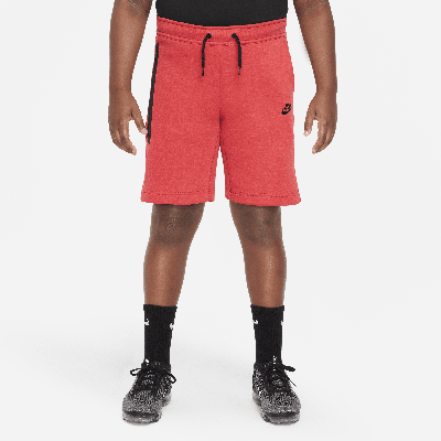 Shop Nike Sportswear Tech Fleece Big Kids' (boys') Shorts (extended Size) In Red
