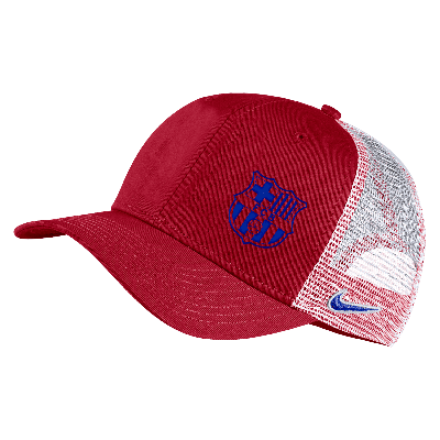 Shop Nike Barcelona Classic99  Unisex Soccer Trucker Adjustable Hat In Red