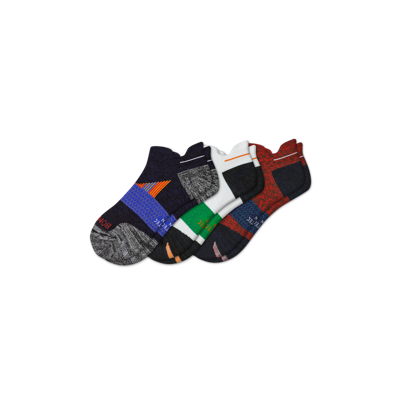 Shop Bombas Running Ankle Sock 3-pack In Black Red Mix