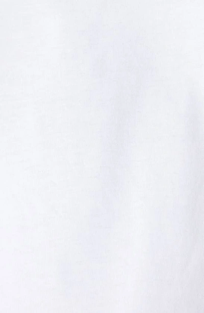 Balmain White Crewneck T-shirt With Logo Print And Golden Buttons In Jersey Woman In Gab White/ Black
