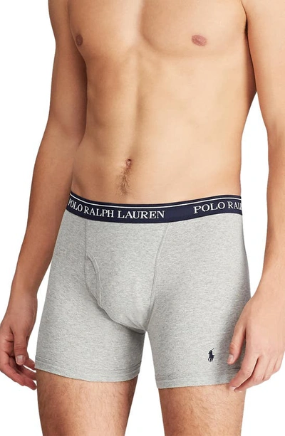 Polo Ralph Lauren Classic Fit Boxer Briefs - Pack Of 5 In Assorted Blue