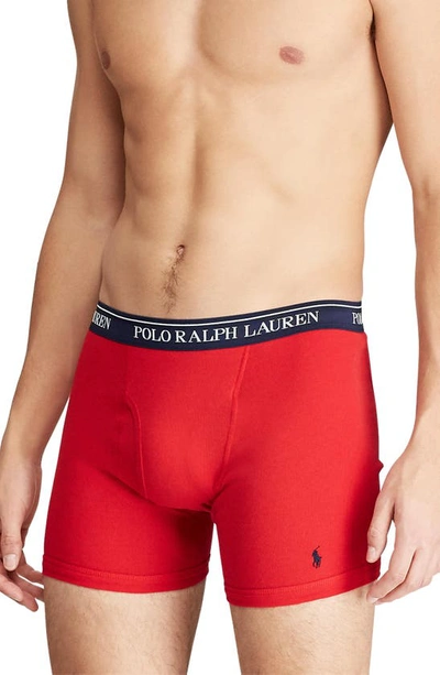 Polo Ralph Lauren Classic Fit Boxer Briefs - Pack Of 5 In Assorted Blue