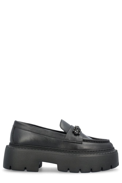 Shop Jimmy Choo Bryer Platform Loafers In Black