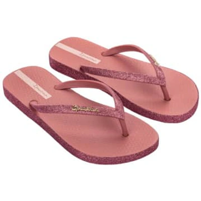 Shop Ipanema Maxi Glow Flip Flops-glitter Deep Pink