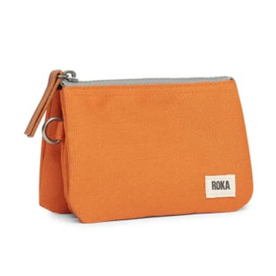 Shop Roka Purse Carnaby Small In Recycled Sustainable Canvas Atomic Orange