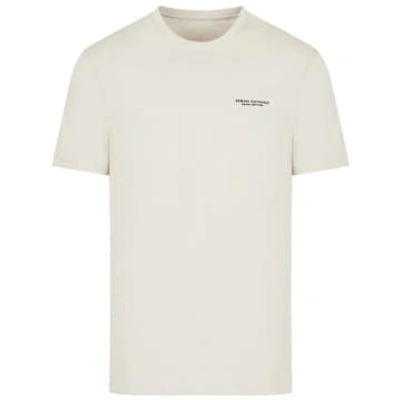 Shop Armani Exchange 8nzt91 Logo T-shirt In White