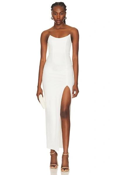 Shop Superdown Ryleigh Strapless Maxi Dress In White