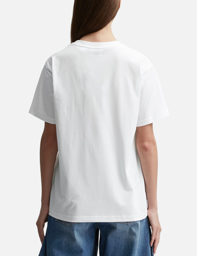 Shop Burberry Vintage Check Pocket Cotton Oversized T-shirt In White