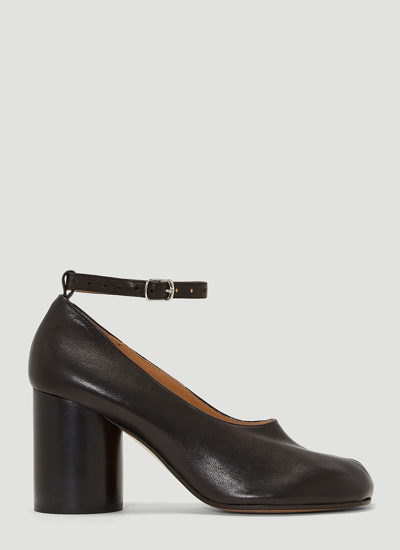 Shop Maison Margiela Tabi Mary-jane Pumps In Black