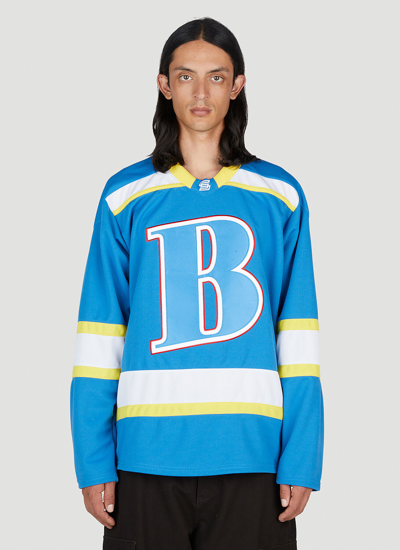 Shop Better Gift Shop Hockey Sweatshirt In Blue