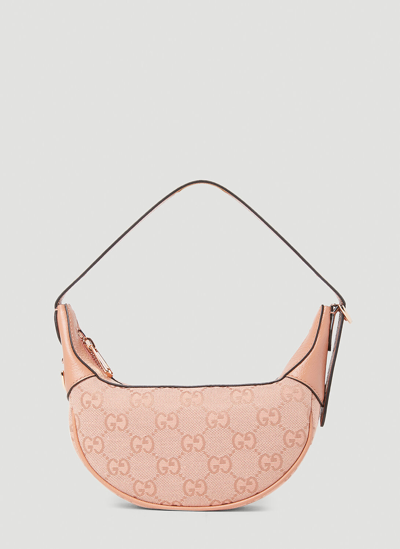Gucci Ophidia Jumbo GG Mini Bag Camel/Light Pink in Canvas with Gold-tone -  US