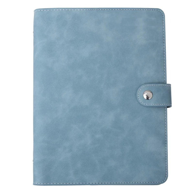 Shop Multitasky Vegan Leather Organizational Notebook A5 With Sticky Note Ruler In Blue